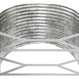  Povišena vrtna gredica od čelika 554x100x68 cm srebrna | shoptok.hr