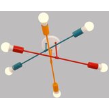  Plafonski luster CAMBRIDGE 6xE27/20W/230V plava/crvena/narandžasta | Eponuda.com