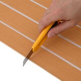  Prostirka za čamce Prugasti Smeđa i bijela 240 x 90 cm EVA - 240 x 90 cm Smeđa i bijela | shoptok.hr