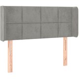  LED uzglavlje svjetlosivo 93x16x78/88 cm baršunasto | shoptok.hr