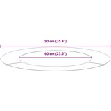  Pogodno za ravne drvene prstenove 5 pcs Bijelo Ø60 / 90 cm Čelik | shoptok.hr