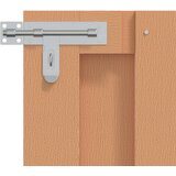 Vrtna vrata 100 x 60 cm WPC i aluminij Smeđa | shoptok.hr