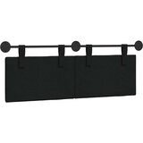 Držeće uzglavlje Zidne Prugasti Crna 150 x 55 x 5 cm tkanina - Crna 140 cm bez LED | shoptok.hr