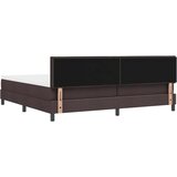  Krevet s opruga kutije Tamno smeđa 200 x 200 cm tkanina | shoptok.hr
