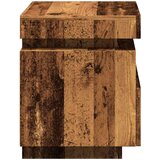 vidaXL Noćni ormarić s LED svjetlima staro drvo 40x39x48,5 cm | shoptok.hr