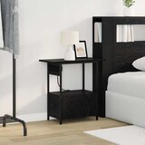  Noćni ormar Crni hrast 60 x 30 x 61 cm Konstruirano drvo | shoptok.hr