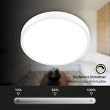 BRILONER 3709-016 - led rgbw prigušiva stropna svetiljka LED/22W/230V bela + daljinski upravljač | Eponuda.com