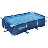 Bestway Steel Pro™ Frame bazen brez črpalke 259 x 170 x 61 cm, temno moder, kvadraten