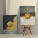 Wallity 2KNV4291 - 50 x 70 multicolor decorative canvas painting (2 pieces) | ePonuda.com