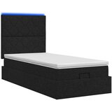  Krevet od pjene s madracem i LED-om Crna 90 x 200 cm Tkanina | shoptok.hr