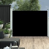 vidaXL Zložljiva stranska tenda za teraso 120x500 cm črna Cene