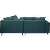 MID.YOU Ecksofa inkl. Hocker, mikrovlakna barve petroleja | Shoptok.si