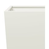  Vrtne sadilice 2 kom bijele 35x35x75 cm čelične | shoptok.hr