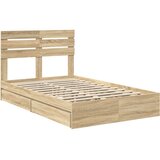  Krevet s od storage Sonoma hrast 120 x 200 cm Konstruirano drvo | shoptok.hr