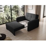 ELTAP Črna raztegljiva/s prostorom za shranjevanje sedežna garnitura iz šenilje 102 cm Laine – | Shoptok.si