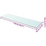  Ploča za police staklo prozirna 110 x 30 cm | shoptok.hr
