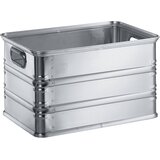Zarges transportni in podstavni voziček za posode za zlaganje iz aluminija, prostornina 55 l, primerno za transport na valjčnih progah Cene