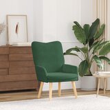 vidaXL OpRelaxing Chair u džungli zelena baršunasta tkanina | shoptok.hr