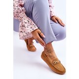 Boto Classic Suede Loafers With Embellishment Camel Amera | shoptok.hr