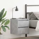  Zidni noćni ormarići 2 kom siva betona 38x34x40 cm | shoptok.hr
