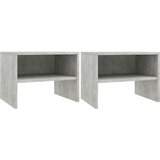  Nočne omarice 2 kosa betonsko sive 40x30x30 cm iverna plošča | Shoptok.si