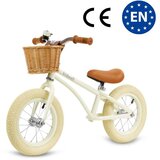 Kidwell Classy dječji bicikl bez pedala s košaricom, krem | shoptok.hr