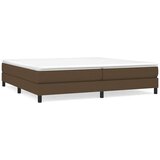  s oprugama i madracem tamnosmeđi 200x200 cm od tkanine | shoptok.hr