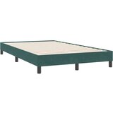 Box Spring krevet bez madracem tamno zeleni 120x220 cm baršun | shoptok.hr