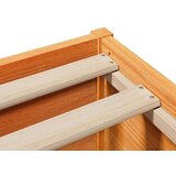 vidaXL Posteljni okvir z vzglavjem voščeno rjava 150x200 cm borovina, (21321665) | Shoptok.si