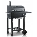 BBQChef BD-894 vrtni žar na oglje s pokrovom, dimnikom in termometrom