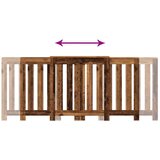 vidaXL Pokrov za radiator starinski les 205x21,5x83,5cm inženirski les | Shoptok.si