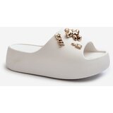 Boto Women's Lightweight Foam Sandals With Decorations White Orchia | ePonuda.com