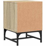  Noćni ormarići staklena vrata 2 kom boja hrasta 35 x 37 x 50 cm | shoptok.hr