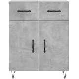  Visoka komoda siva betona 69,5x34x180 cm od konstruiranog drva | shoptok.hr