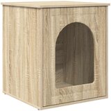 vidaXL Mačja hiša Sonoma 53 x 52 x 60 cm Konstruiran les, (5000111109) | Shoptok.si