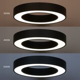  LED luster na sajli UNION LED/40W/230V 3000/4000/6500K prečnik 40 cm crna | Eponuda.com