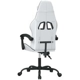  Okretna igraća stolica bijelo-crna od umjetne kože | shoptok.hr