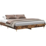 Maison Chic Posteljni okvir - Dvoposteljna postelja - Zakonska postelja brez vzmetnice 200x200 cm inženirski les-J3403, (21771133) | Shoptok.si