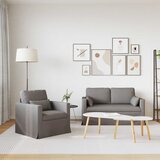  Set sofe 2 pcs Sivo-smeđa 139 x 78 x 80 cm tkanina | shoptok.hr