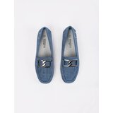 GOODIN Blue loafers with a decorative chain | Shoptok.si