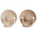 FRIGG® tolažilna duda rope silicone cream & croissant | Shoptok.si