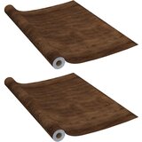 vidaXL Samolepilna folija za pohištvo 2 kosa temni hrast 500x90 cm PVC, (20770382) | Shoptok.si