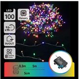 Aigostar led vanjski lanac 100xLED/8 funkcija 3xAA 5,3 m IP44 višebojan | Eponuda.com