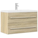 vidaXL Omarica za umivalnik starinski les 80x38,5x48 cm inženirski les cene
