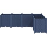  Vrtna sadilica plava siva 160 x 120 x 53 cm PP | shoptok.hr