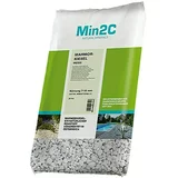 Min2C ukrasno lomljeno kamenje (bijele boje, granulacija: 7 mm - 15 mm, 25 kg)