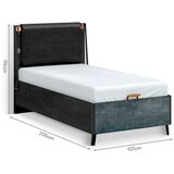 Dark metal LINE KREVET SA KUTIJOM(100x200) | Eponuda.com