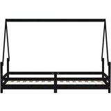 Za dječji krevet crni 90 x 200 cm od masivne borovine | shoptok.hr
