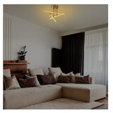 Opviq LED stropna svetilka v zlati barvi 26x51 cm Ledflower – | Shoptok.si