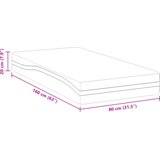  Vzmetnica Bela in črna 80 x 160 cm žakardna tkanina, (5000288671) | Shoptok.si